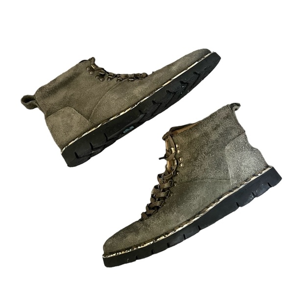 Ross & Snow Stefano SP Handmade in ItalyLeather Hiking Boots Olive Green Sz 10